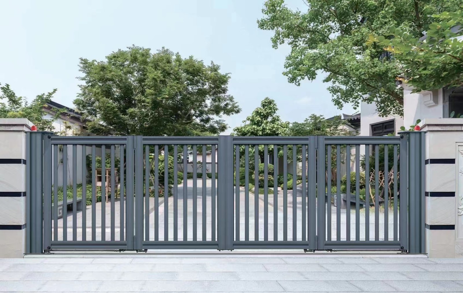盐城市伸缩门定制1